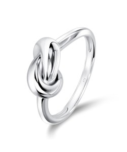 Knot Shape Silver Ring NSR-4036